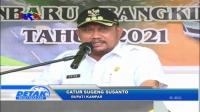 KETUA DPRD KAMPAR HADIRI GROUNDBREAKING JALAN DUA JALUR PEKANBARU   BANGKINANG